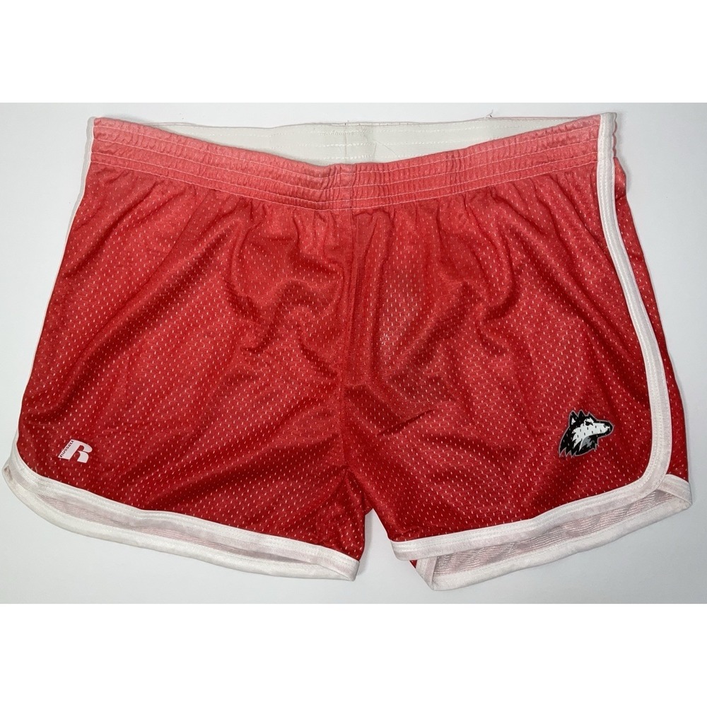 NWT Women's Russell Northern Illinois Huskies Mesh Shorts Ombré Red - Large